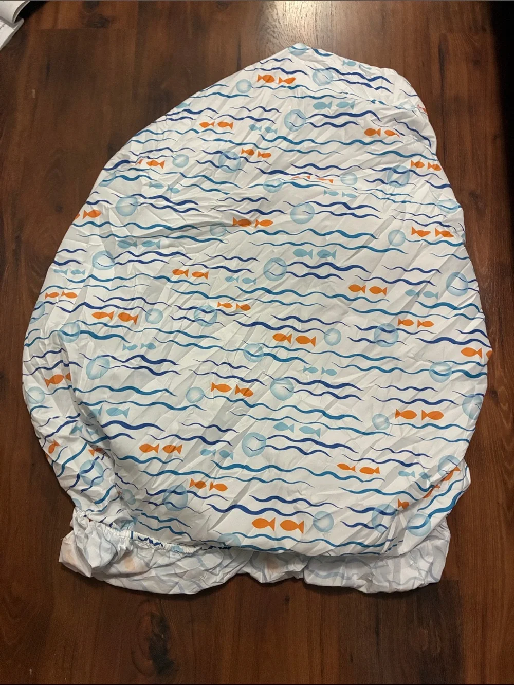 Disney Nemo Kids TODDLER BED Fitted Sheet Blue Orange Fish Pattern